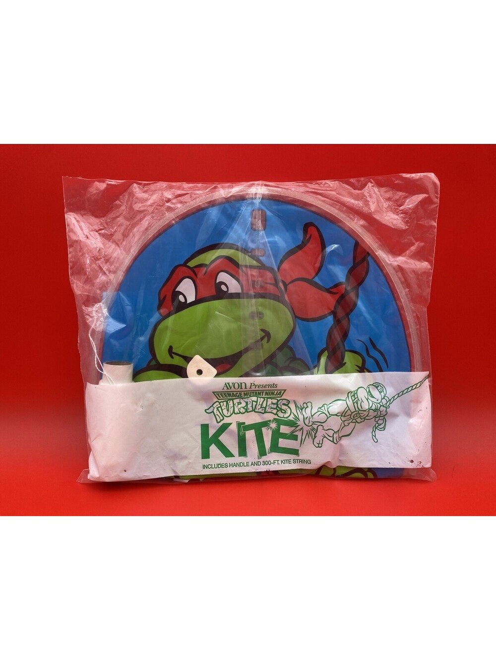 Teenage Mutant Ninja Turtles Raphael Kite - Sealed - Vintage 1990 Avon - TMNT